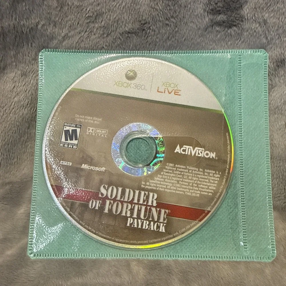 Microsoft Xbox 360 Disc Only TESTED Soldier of Fortune: Payback